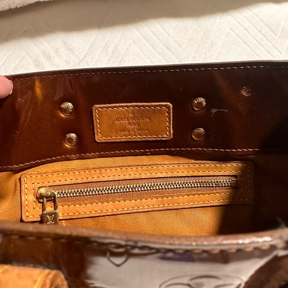 louis vuitton bronze vernis handbag - Picture 9 of 15